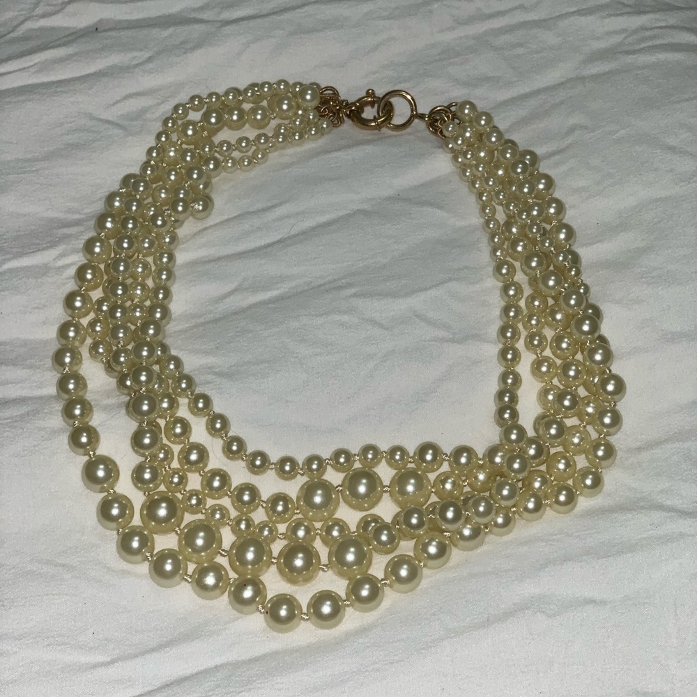 Jcrew Layered Pearl Necklace